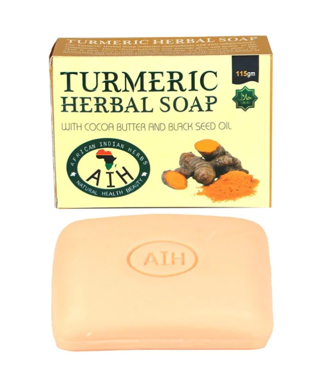 KHD Turmeric Dark Spots Remover, Acne Scars, Eczema, Face, Body, Skin Brightening Soap